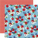 Carta Bella Paper - God Bless America Collection - 12 x 12 Double Sided Paper - Fourth Floral
