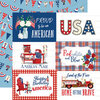 Carta Bella Paper - God Bless America Collection - 12 x 12 Double Sided Paper - 6 x 4 Journaling Cards