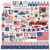 Carta Bella Paper - God Bless America Collection - 12 x 12 Cardstock Stickers - Elements