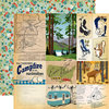 Carta Bella Paper - Gone Camping Collection - 12 x 12 Double Sided Paper - Journaling Cards
