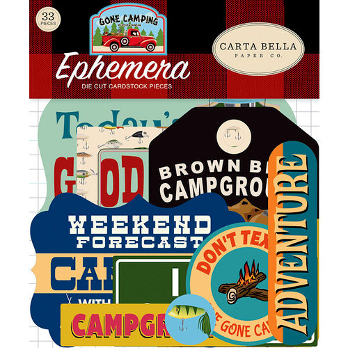 Carta Bella Paper - Gone Camping Collection - Ephemera