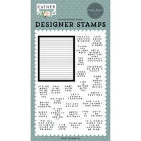 Carta Bella Paper - Gather At Home Collection - Clear Photopolymer Stamps - Letterboard and Phrases