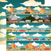 Carta Bella Paper - The Great Outdoors Collection - 12 x 12 Double Sided Paper - On The Road
