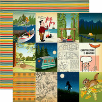 Carta Bella Paper - The Great Outdoors Collection - 12 x 12 Double Sided Paper - 3 x 4 Journaling Card