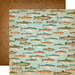 Carta Bella Paper - The Great Outdoors Collection - 12 x 12 Double Sided Paper - Gone Fishing