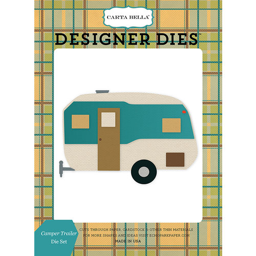 Carta Bella Paper - The Great Outdoors Collection - Designer Dies - Camper Trailer