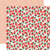 Carta Bella Paper - Homemade Collection - 12 x 12 Double Sided Paper - Strawberries