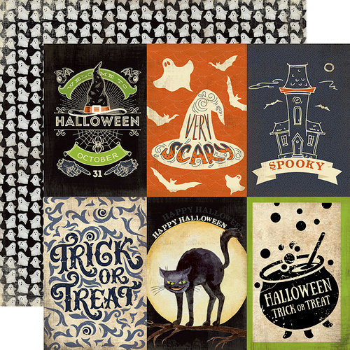 Carta Bella Paper - Haunted Collection - Halloween - 12 x 12 Double Sided Paper - 4 x 6 Journaling Cards