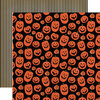 Carta Bella Paper - Happy Halloween Collection - 12 x 12 Double Sided Paper - Laughing Pumpkins