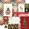Carta Bella Paper - Hello Christmas Collection - 12 x 12 Double Sided Paper - Journaling Cards
