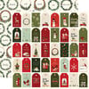 Carta Bella Paper - Hello Christmas Collection - 12 x 12 Double Sided Paper - Holiday Tags