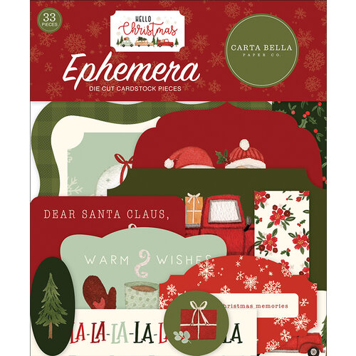 Carta Bella Paper - Hello Christmas Collection - Ephemera