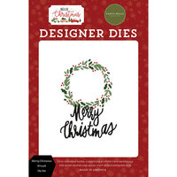 Carta Bella Paper - Hello Christmas Collection - Designer Dies - Merry Christmas Wreath