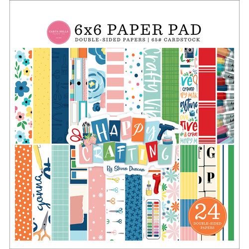 Carta Bella Paper - Happy Crafting Collection - 6 x 6 Paper Pad