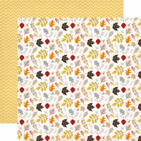 Carta Bella Paper - Hello Fall Collection - 12 x 12 Double Sided Paper - Falling Leaves