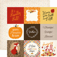 Carta Bella Paper - Hello Fall Collection - 12 x 12 Double Sided Paper - 4 x 4 Journaling Cards