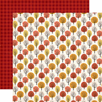 Carta Bella Paper - Hello Fall Collection - 12 x 12 Double Sided Paper - Fall Forest