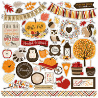 Carta Bella Paper - Hello Fall Collection - 12 x 12 Cardstock Stickers