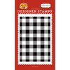 Carta Bella Paper - Hello Fall Collection - Clear Photopolymer Stamps - Buffalo Plaid