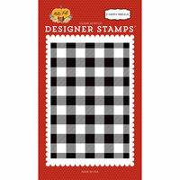 Carta Bella Paper - Hello Fall Collection - Clear Photopolymer Stamps - Buffalo Plaid