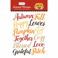 Carta Bella Paper - Hello Fall Collection - Enamel Words and Phrases