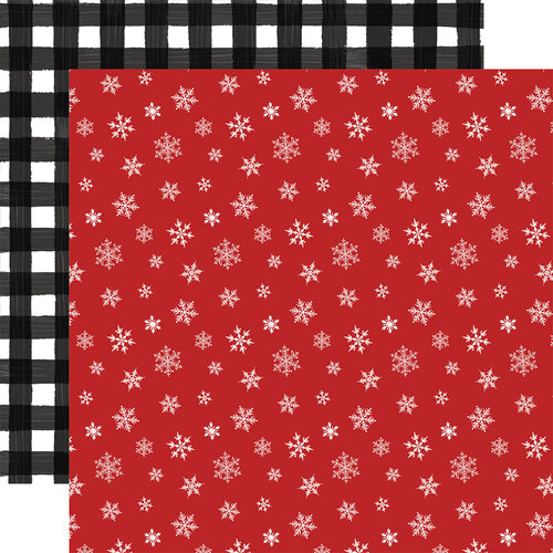 Carta Bella Paper - Home For Christmas Collection - 12 x 12 Double Sided Paper - Let It Snow