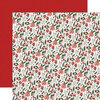 Carta Bella Paper - Home For Christmas Collection - 12 x 12 Double Sided Paper - Christmas Farm Floral