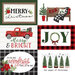 Carta Bella Paper - Home For Christmas Collection - 12 x 12 Double Sided Paper - 6 x 4 Journaling Cards