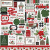 Carta Bella Paper - Home For Christmas Collection - 12 x 12 Cardstock Stickers - Elements