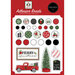 Carta Bella Paper - Home For Christmas Collection - Self Adhesive Decorative Brads