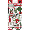 Carta Bella Paper - Home For Christmas Collection - Chipboard Embellishments - Accents