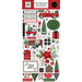 Carta Bella Paper - Home For Christmas Collection - Chipboard Embellishments - Accents