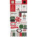 Carta Bella Paper - Home For Christmas Collection - Chipboard Embellishments - Phrases