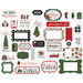 Carta Bella Paper - Home For Christmas Collection - Ephemera - Frames and Tags