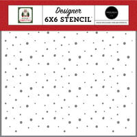 Carta Bella Paper - Home For Christmas Collection - 6 x 6 Stencils - Snow Much Fun