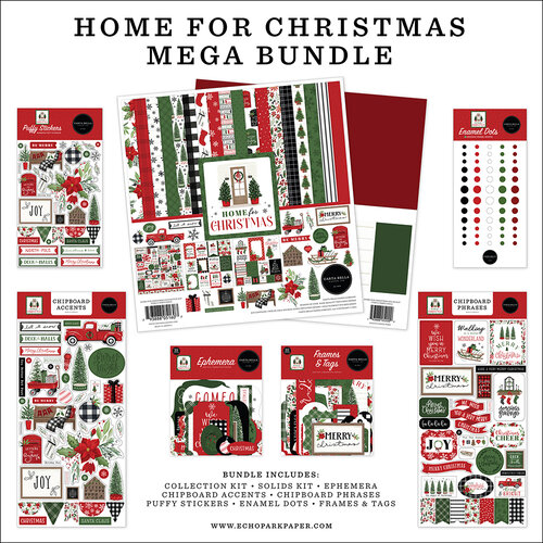 Carta Bella Paper - Home For Christmas Collection - 12 x 12 Mega Bundle