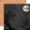 Carta Bella Paper - Happy Haunting Collection - Halloween - 12 x 12 Double Sided Paper - Full Moon
