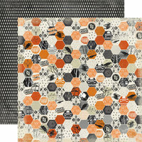 Carta Bella Paper - Happy Haunting Collection - Halloween - 12 x 12 Double Sided Paper - Haunting Hexagon