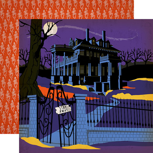 Carta Bella Paper - Haunted House Collection - Halloween - 12 x 12 Double Sided Paper - Haunted House