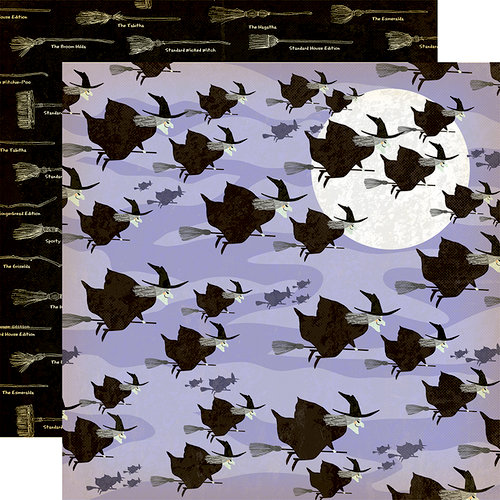 Carta Bella Paper - Haunted House Collection - Halloween - 12 x 12 Double Sided Paper - Witching Hour