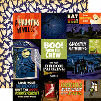 Carta Bella Paper - Haunted House Collection - Halloween - 12 x 12 Double Sided Paper - Multi Journaling Cards