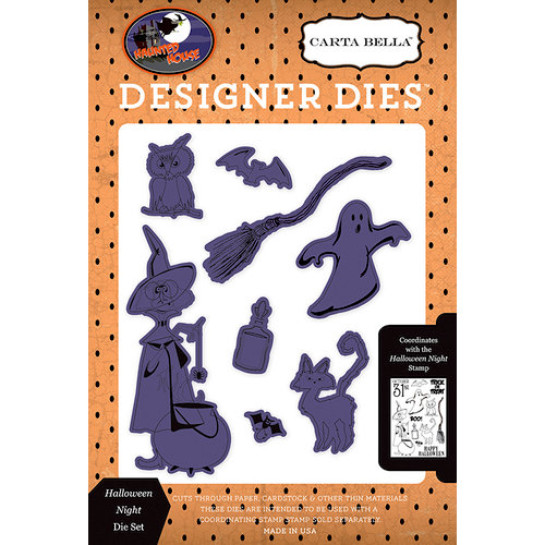 Carta Bella Paper - Haunted House Collection - Halloween - Designer Dies - Halloween Night