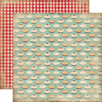 Carta Bella Paper - Homemade with Love Collection - 12 x 12 Double Sided Paper - Love Pie