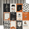 Carta Bella Paper - Halloween Market Collection - 12 x 12 Double Sided Paper - 3 x 4 Journaling Cards