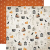 Carta Bella Paper - Halloween Market Collection - 12 x 12 Double Sided Paper - Haunted Nights