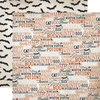 Carta Bella Paper - Halloween Market Collection - 12 x 12 Double Sided Paper - Halloween Words
