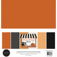 Carta Bella Paper - Halloween Market Collection - 12 x 12 Paper Pack - Solids