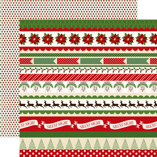 Carta Bella - Have a Merry Christmas Collection - 12 x 12 Double Sided Paper - Christmas Borders