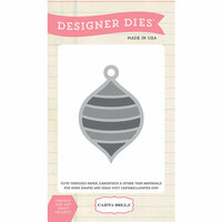 Carta Bella - Have a Merry Christmas Collection - Designer Dies - Striped Ornament