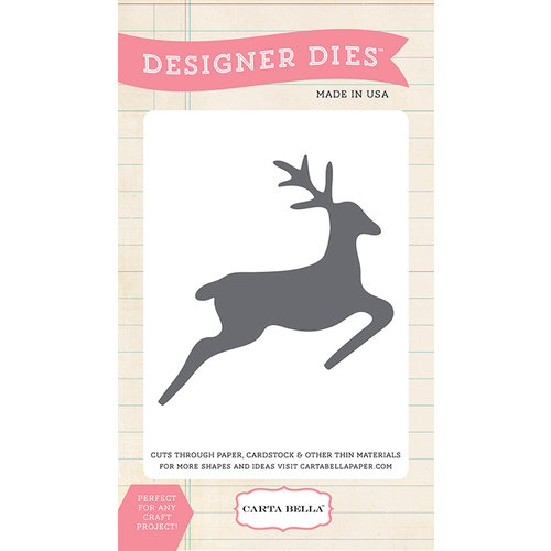 Carta Bella - Have a Merry Christmas Collection - Designer Dies - Santas Reindeer